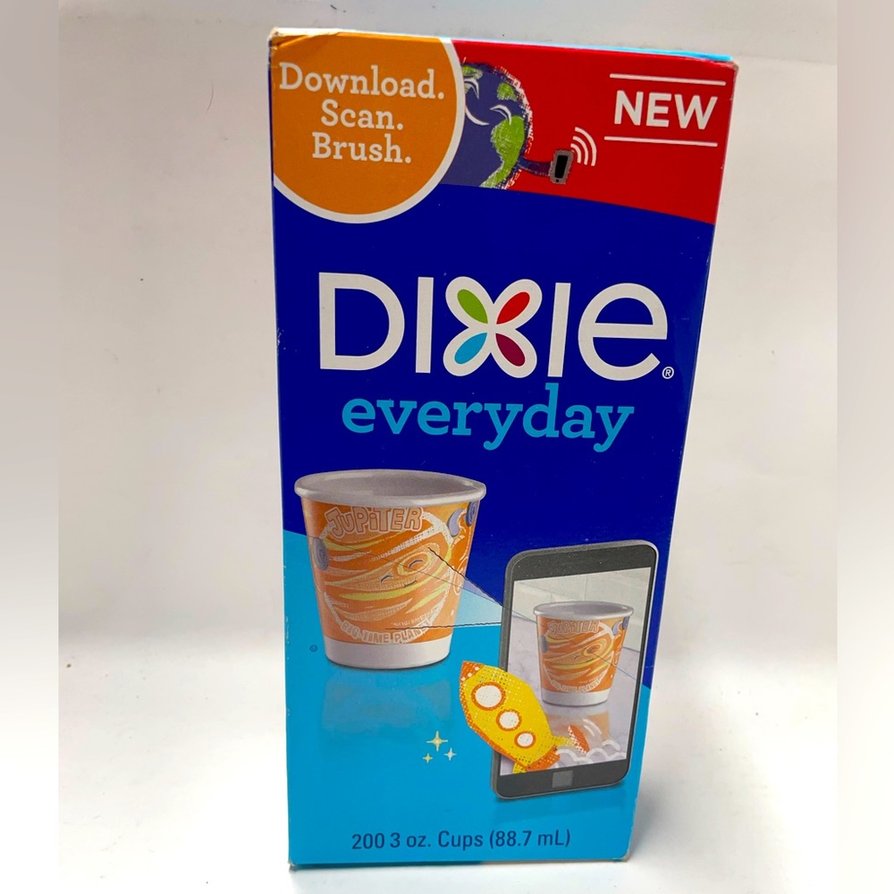 Dixie Everyday Paper Cups 3oz , Planet designs, 200 cups in box